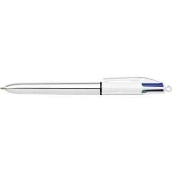 BIC Химикалка, 0, 32 мм, с бутон, четири цвята, BIC "4 Colours Shine" 982873 (982873)