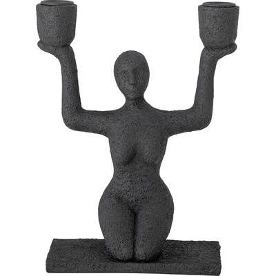 Bloomingville Свещник за класическа свещ Lucie черен (82052994)