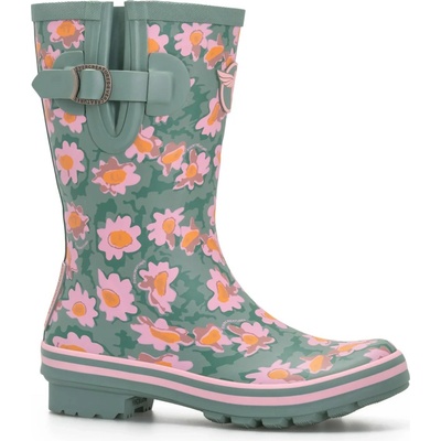 ROUCHETTE DAISIES HALF BOOT Zelená Ružová