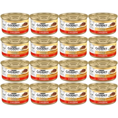 Gourmet Gold Sauce Delight s hovädzím mäsom 72 x 85 g