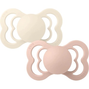 BIBS Залъгалки Bibs - Supreme, Ivory-Blush, каучук, 0-6 м, 2 броя (170220) - ozone