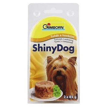 GimBorn ShinyDog tuniak a hovädzie 2 x 85 g