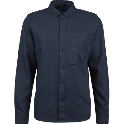 Stoic Мъжка риза с копчета Stoic MMXX. Lund Hemp Shirt - Dark Navy Melange - размер XXL (033-2411-0115)