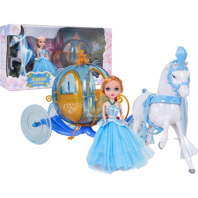 Alltoys Princezna Sparkle Girlz s koněm a kočárem