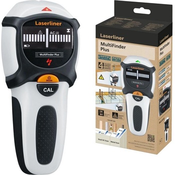 Laserliner Електронен детектор за откриване на дърво, метал, мед, желязо и проводници под напрежение Laserliner MultiFinder Plus, 080.965E (080.965E)