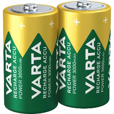 1x2 Rechargeable C Ready2Use NiMH Baby Batteries 3000mAh - Green (Green)