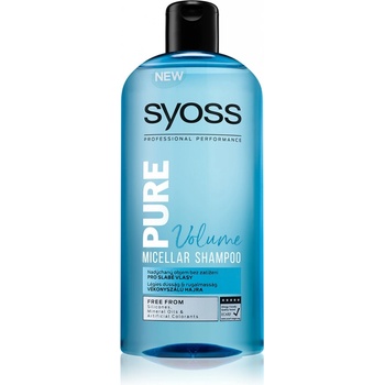 Syoss Pure Smooth šampón pre normálne až hrubé vlasy 500 ml