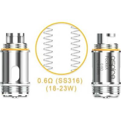 Aspire Žhaviaca hlava PockeX nerez kth 0,6ohm