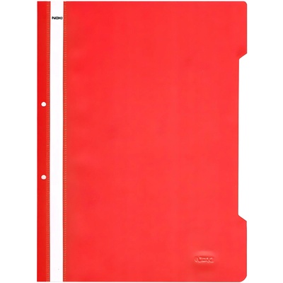 NOKI Папка PVC Noki с перфорация, червена Lux