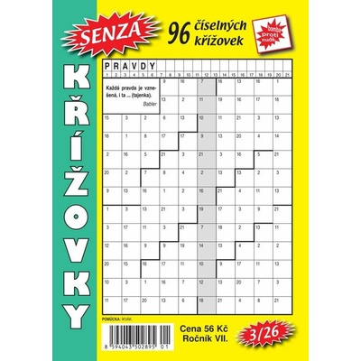 Senza číselné křížovky 3/2026
