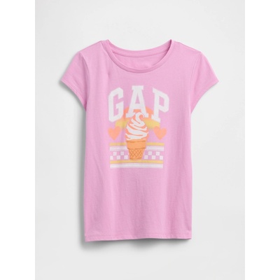 GAP detské tričko s logom ružová