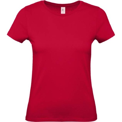 B&C Collection B&c e150 / Дамска тениска с обло деколте - тъмночервена xxl (01002t37105)