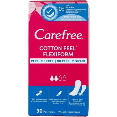 Carefree Slip Flexiform dámske hygienické intímne vložky 30 ks