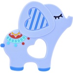 Lorelli Силиконова гризалка Lorelli Baby Care - Слонче Lucky, синя (10210830001)