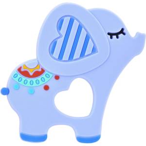 Lorelli Силиконова гризалка Lorelli Baby Care - Слонче Lucky, синя (10210830001)