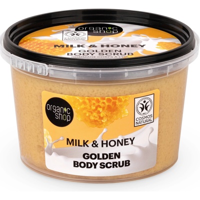 Organic Shop Golden Body Scrub milk & honey 250 ml