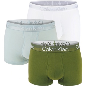 Calvin Klein modern structure aqua and army green 3pack