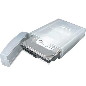 Púzdro Icy Box IB-AC6025-3 číra / plastové box na uskladnenie 3.5 HDD IB-AC602a