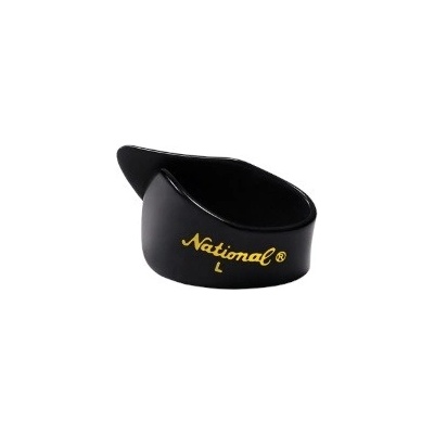D'Addario National Celluloid Thumb Picks, Large Black - 4 pack