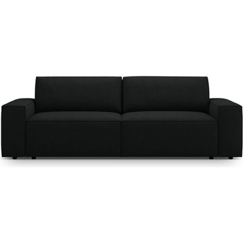 Micadoni Черен разтегателен диван от букле 247 cm Jodie - Micadoni Home (MIC_3SF_101_F1_JODIE3)