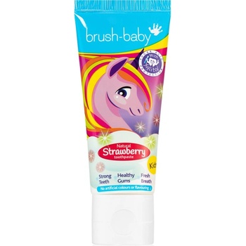 Brush-Baby Natural Strawberry паста за зъби за деца с аромат на ягода над 3 г. 50ml