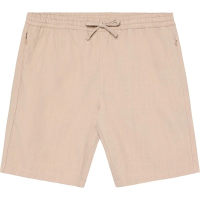 KnowledgeCotton Apparel Мъжки къси панталони KnowledgeCotton Apparel Fig Linen-Mix Shorts - Light Feather Gray (012-4427-0312)