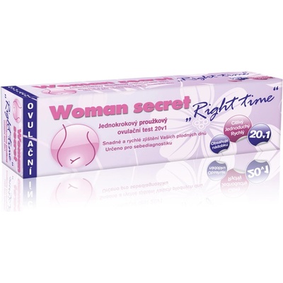 Woman Secret Right Time ovulační test proužkový 20 ks