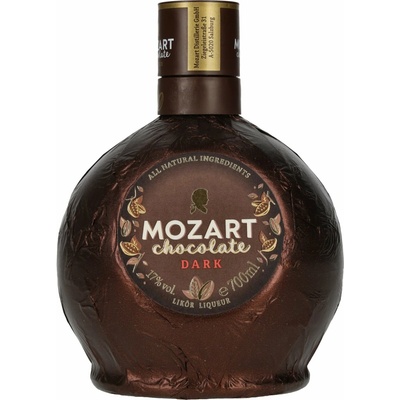 Mozart Dark Chocolate Liquer 17% 0,7 l (čistá fľaša)