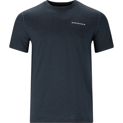 ENDURANCE Мъжка спортна тениска ENDURANCE Abdon Melange S/S Tee Sport shirt - Black Melange - размер XXL (216-4581-0115)