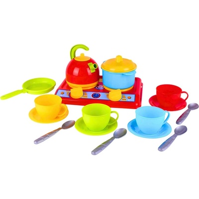 Mikro Trading kuchyňský sporák s nádobím v sáčku 11ks