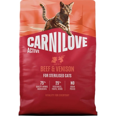 Carnilove Active Adult Cat All Breeds Sterilised Beef and Venison 2 kg