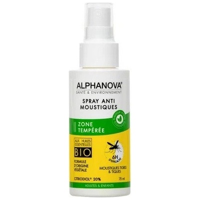 Alphanova repelent proti hmyzu pro mírné pásmo BIO 75 ml