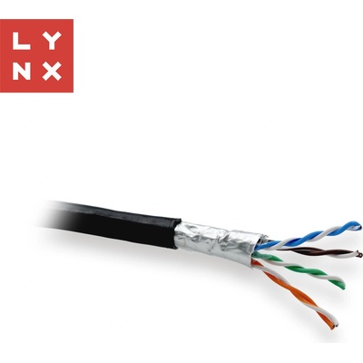 Lynx CS EDF_10102836 FTP Cat5e PE (Fca) 0,5mm 305m černý