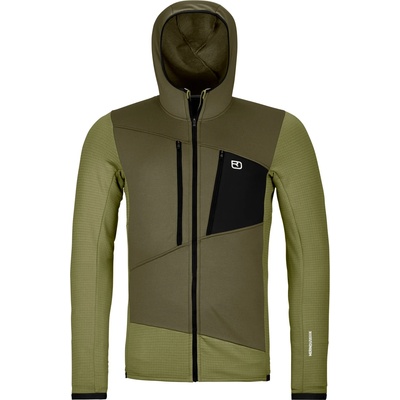 Ortovox Мъжко вълнено яке Ortovox Fleece Grid Hoody Fleece jacket - Wild Herbs (005-5246-0813)