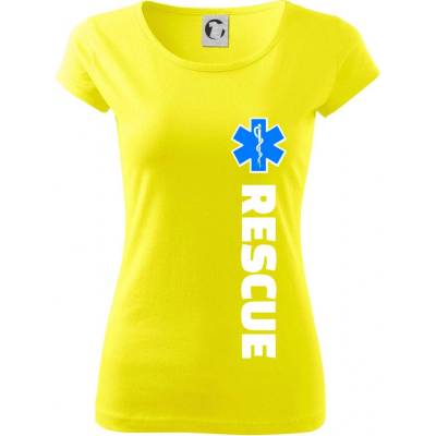 Rescue pre záchranárov Pure dámske tričko Citrónová
