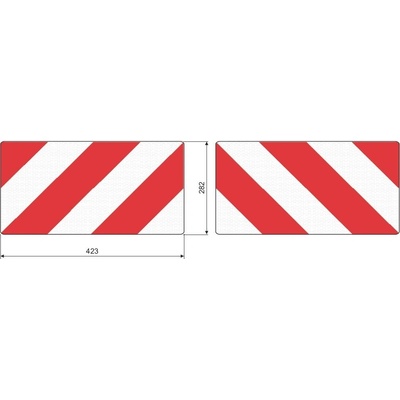 cedule reflexní - nadměrný náklad 423x282 mm