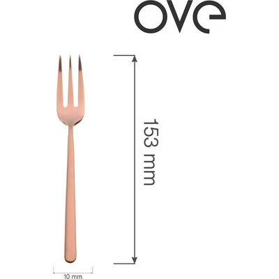 Ove Amarone Bronze vidlička na dort 153 mm 12 ks