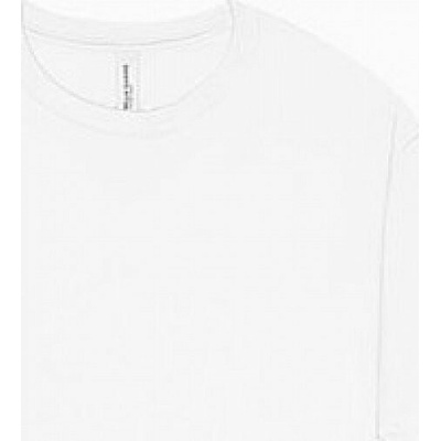 Canvas Unisex bavlněné tričko s kulatým výstřihem Bílá CV3010