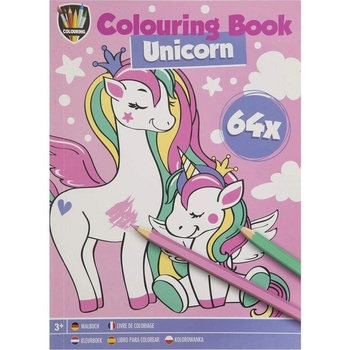 Moxy Книжка за оцветяване Еднорог, А5, 64 страници (5525100169)