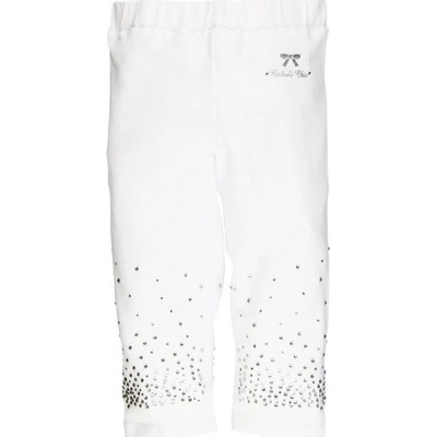 Legíny letní Bóboli 3/4 White s kamínky