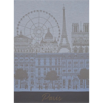 LE JACQUARD FRANÇAIS PARIS PANORAMA 80 x 60 cm Azurová