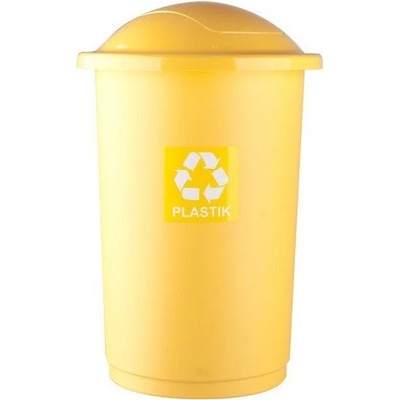 Plafor - Kôš na recykláciu odpadu 50 l žltý