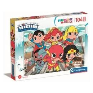 Clementoni DC Comics Suprefriends maxi puzzle 104pcs