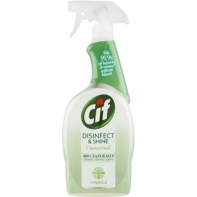 Cif Disinfect & Shine univerzální čistící sprej 100 % Naturally 750 ml rozprašovač