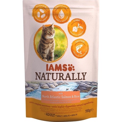 Iams Naturally Cat Adult Salmon 2 x 2,7 kg