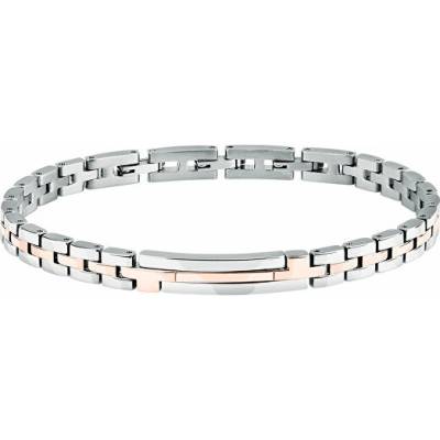 Trussardi Luxusný oceľový bicolor náramok T-Steel TJAXV02
