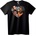 NOONEBRAND Тениска Сърце на Четирима Мъже - 2XL, Black