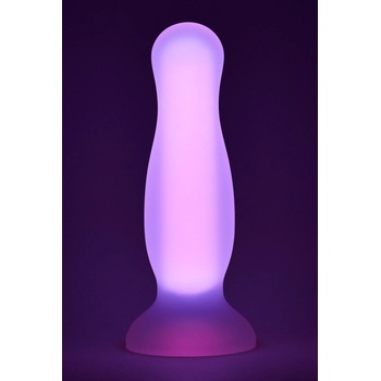 Image 1 of DreamToys Radiant Soft Silicone Glow in the Dark Plug Large Pink