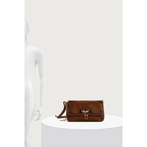 Zadig&Voltaire чанта crossbody дамска от велур ROCKY (LWBA04525)