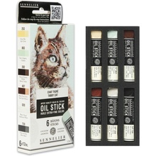 Sennelier Oil Stick súprava mini olejových farieb v tyčinke 6 ks tabby cat